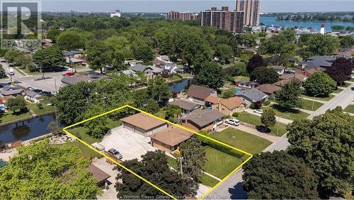 493 Bertha, Windsor, ON - Outdoor With Body Of Water With View