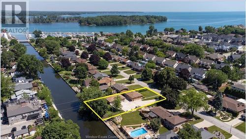 493 Bertha, Windsor, ON - Outdoor With Body Of Water With View