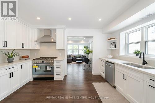 298 South Kingsway S, Toronto, ON - Indoor Photo Showing Kitchen With Double Sink With Upgraded Kitchen