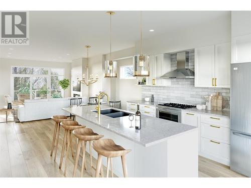 11451 Etheridge Road Unit# 18, Lake Country, BC - Indoor Photo Showing Kitchen With Double Sink With Upgraded Kitchen