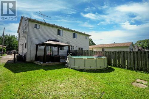 186 Commercial Street, Welland, ON - Outdoor With Above Ground Pool With Backyard