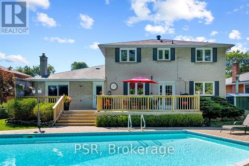2063 Family Crescent, Mississauga, ON - Outdoor With In Ground Pool With Deck Patio Veranda