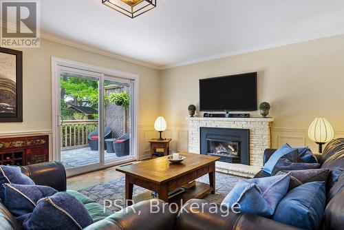 2063 Family Crescent, Mississauga, ON - Indoor Photo Showing Living Room With Fireplace