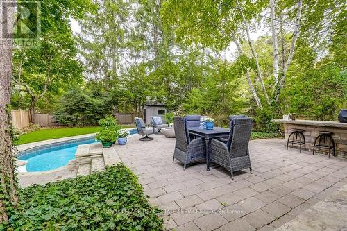 284 Lawson Street, Oakville, ON - Outdoor With In Ground Pool With Deck Patio Veranda With Backyard
