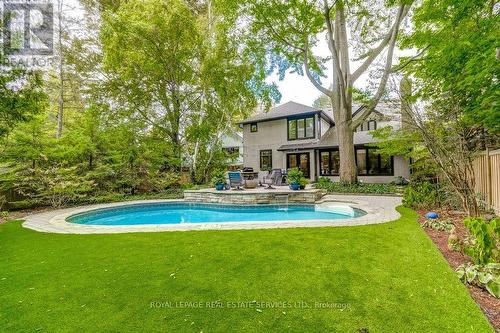 284 Lawson Street, Oakville, ON - Outdoor With In Ground Pool With Backyard