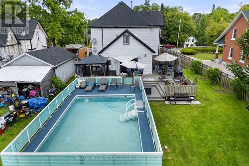 235 Pefferlaw Road, Georgina (Pefferlaw), ON - Outdoor With Above Ground Pool With Deck Patio Veranda