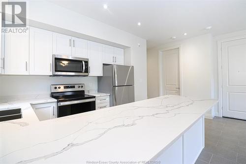 233 Watson Unit# 106, Windsor, ON - Indoor Photo Showing Kitchen With Stainless Steel Kitchen With Double Sink