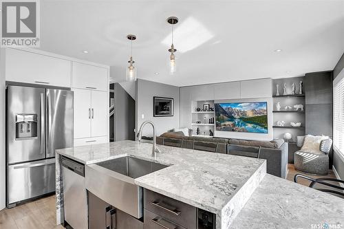 2457 Saunders Crescent, Regina, SK - Indoor Photo Showing Kitchen With Stainless Steel Kitchen With Upgraded Kitchen