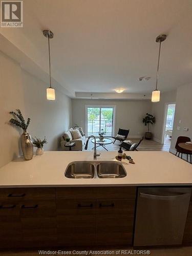 190 Main Street Unit# 301, Kingsville, ON - Indoor Photo Showing Kitchen With Double Sink