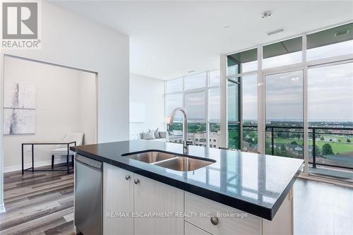 802 - 2750 King Street E, Hamilton, ON - Indoor Photo Showing Kitchen With Double Sink With Upgraded Kitchen