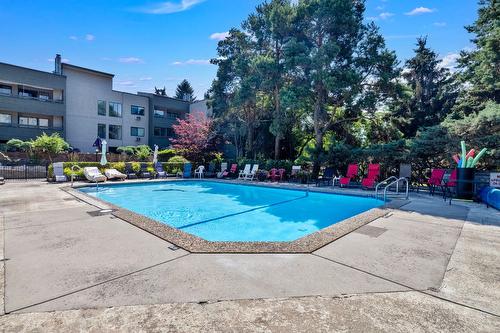 317-1056 Bernard Avenue, Kelowna, BC - Outdoor With In Ground Pool