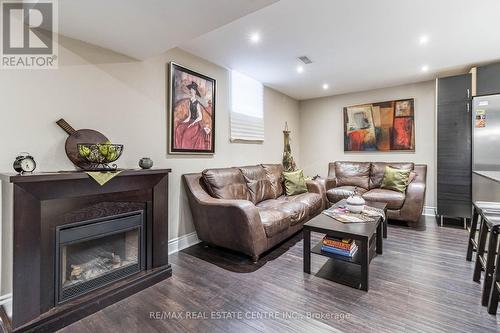 1230 Bloor Street, Mississauga, ON - Indoor Photo Showing Living Room With Fireplace