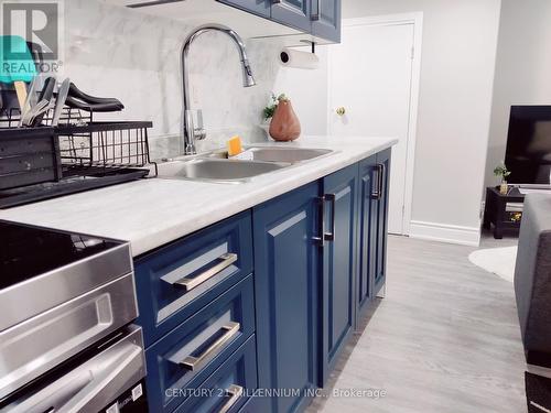 Bsmt - 21 Tessler Crescent, Brampton, ON - Indoor Photo Showing Kitchen With Double Sink