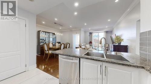 511 - 1 Clairtrell Road, Toronto, ON - Indoor Photo Showing Kitchen With Double Sink