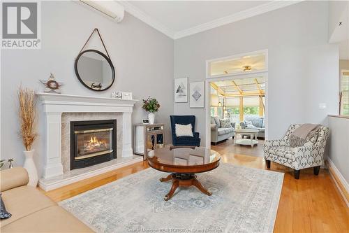 23 Oakhill Court, Moncton, NB - Indoor Photo Showing Living Room With Fireplace