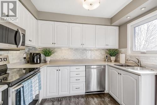 107 Madison Court W, Welland, ON - Indoor Photo Showing Kitchen With Double Sink