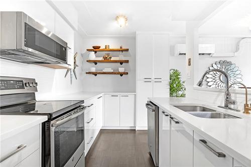 40 Harrisford Street|Unit #706, Hamilton, ON - Indoor Photo Showing Kitchen With Double Sink