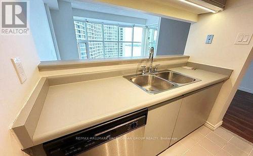 3005 - 77 Harbour Square S, Toronto (Waterfront Communities), ON - Indoor Photo Showing Kitchen With Double Sink