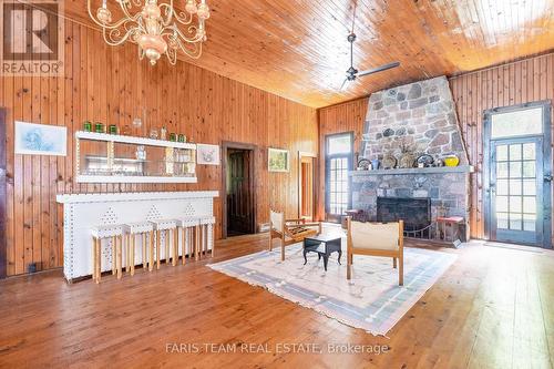 86 East Beach Road, Tiny, ON - Indoor Photo Showing Other Room With Fireplace