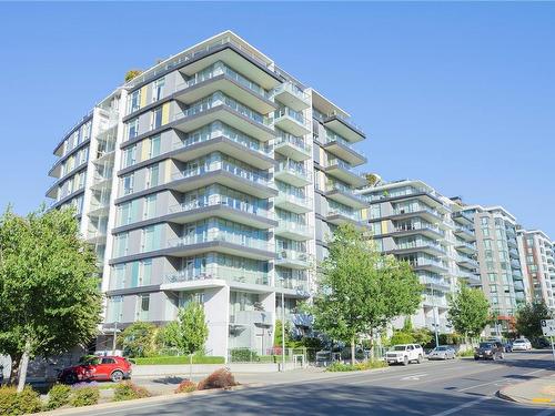 509-379 Tyee Rd, Victoria, BC - Outdoor With Balcony With Facade