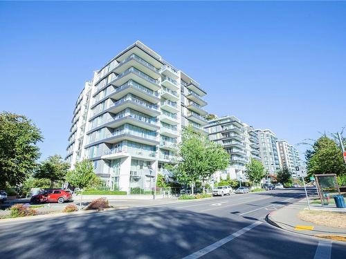 509-379 Tyee Rd, Victoria, BC - Outdoor With Balcony With Facade