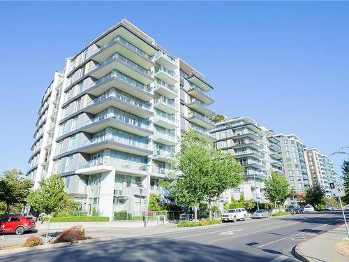 509-379 Tyee Rd, Victoria, BC - Outdoor With Balcony With Facade