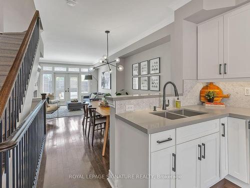 9 Furrow Lane, Toronto, ON - Indoor Photo Showing Kitchen With Double Sink