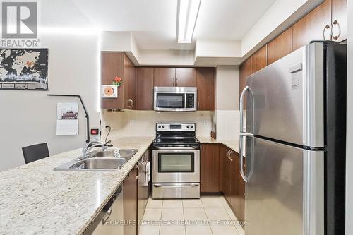 206 - 65 Via Rosedale Way, Brampton (Sandringham-Wellington), ON - Indoor Photo Showing Kitchen With Double Sink With Upgraded Kitchen