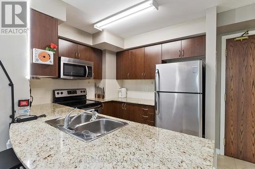 206 - 65 Via Rosedale Way, Brampton (Sandringham-Wellington), ON - Indoor Photo Showing Kitchen With Double Sink With Upgraded Kitchen