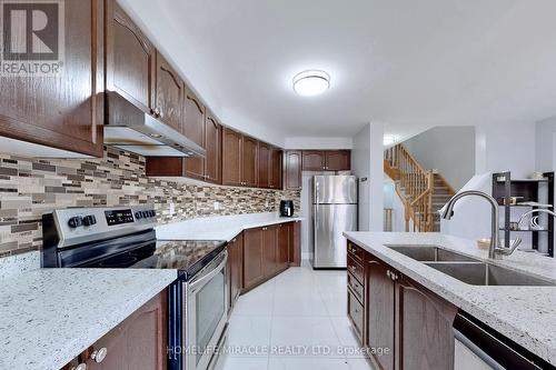 15 Masseyfield Street N, Brampton, ON - Indoor Photo Showing Kitchen With Double Sink With Upgraded Kitchen