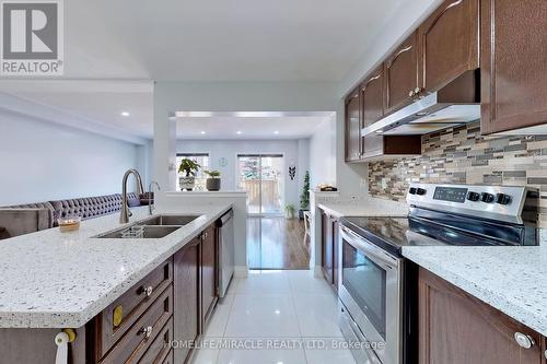 15 Masseyfield Street N, Brampton (Bram East), ON - Indoor Photo Showing Kitchen With Double Sink With Upgraded Kitchen