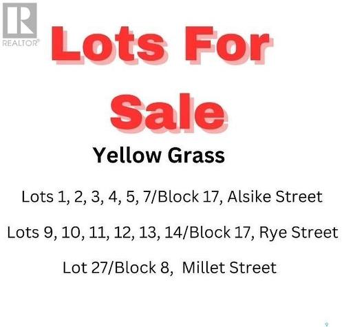 Lot 13 Rye Street, Yellow Grass, SK 