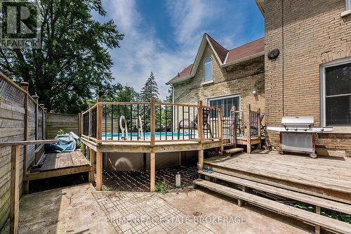 164 Charles Street, Dutton/Dunwich (Dutton), ON - Outdoor With Above Ground Pool With Exterior