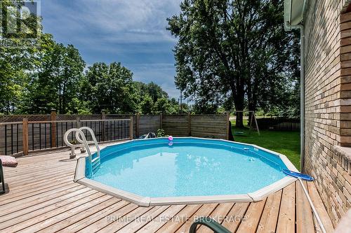 164 Charles Street, Dutton/Dunwich (Dutton), ON - Outdoor With Above Ground Pool