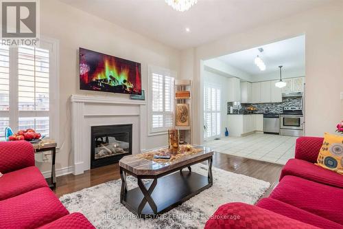 3 Abbotsbury Drive, Brampton (Credit Valley), ON - Indoor Photo Showing Living Room With Fireplace