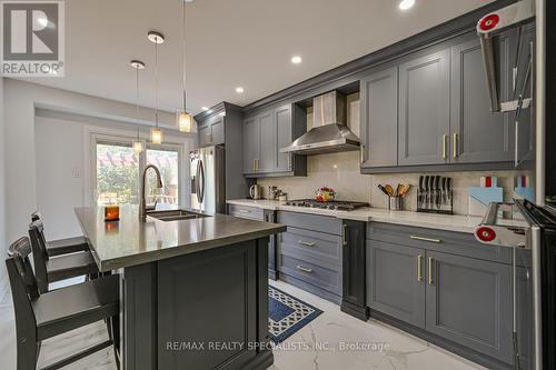 75 Wooliston Crescent, Brampton, ON - Indoor Photo Showing Kitchen With Double Sink With Upgraded Kitchen