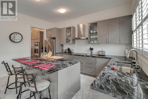 61 Cattail Crescent, Hamilton, ON - Indoor Photo Showing Kitchen With Double Sink With Upgraded Kitchen