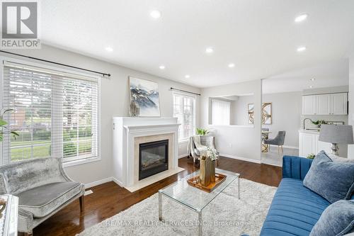 70 Penbridge Circle, Brampton, ON - Indoor Photo Showing Living Room With Fireplace