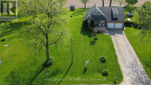 Aerial of front of property - 34684 Lieury Road, North Middlesex (Parkhill), ON - Outdoor