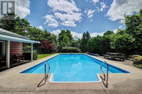 2022 Valens Road N, Hamilton, ON - Outdoor With In Ground Pool With Backyard