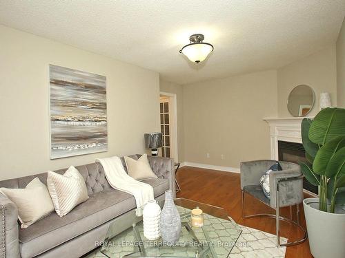 41 Tipton Cres, Ajax, ON - Indoor Photo Showing Living Room With Fireplace