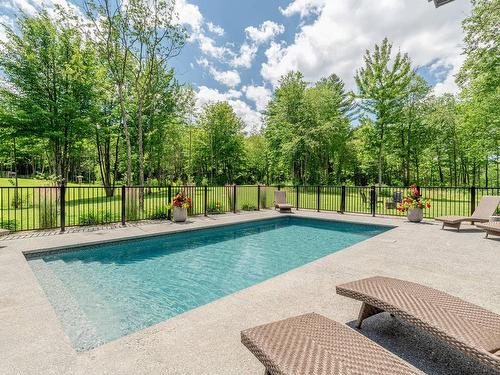 Pool - 475 Ch. Du Sanctuaire, Sherbrooke (Fleurimont), QC - Outdoor With In Ground Pool With Backyard