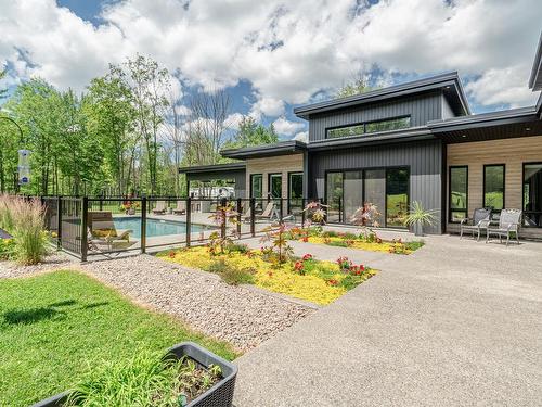 Patio - 475 Ch. Du Sanctuaire, Sherbrooke (Fleurimont), QC - Outdoor With In Ground Pool