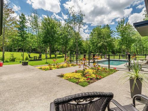 Patio - 475 Ch. Du Sanctuaire, Sherbrooke (Fleurimont), QC - Outdoor With In Ground Pool