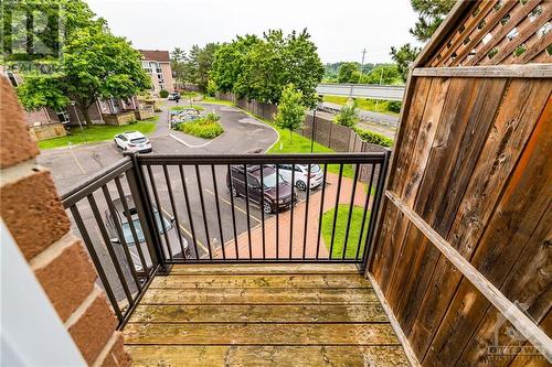 Enjoy your morning coffee sitting on the balcony - 3 Stonebank Crescent Unit#8, Ottawa, ON 