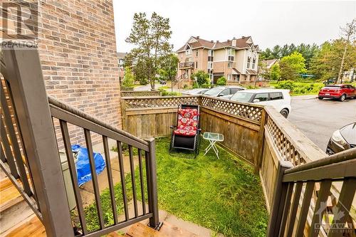 This private patio is great for entertaining friends after a bike ride on the Trans Canada Trail. - 3 Stonebank Crescent Unit#8, Ottawa, ON 