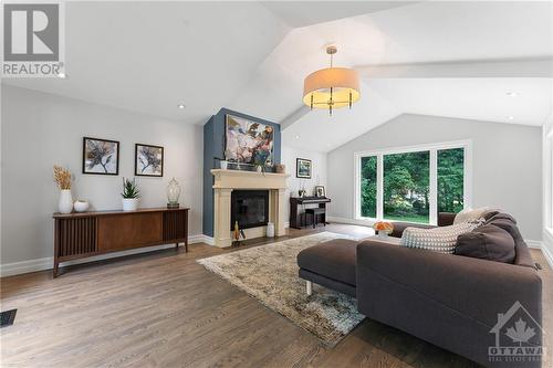 5446 Woodeden Drive, Manotick, ON - Indoor Photo Showing Living Room With Fireplace