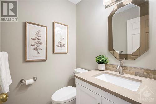 Updated, main floor powder room - 5 Springwood Circle, Ottawa, ON - Indoor Photo Showing Bathroom