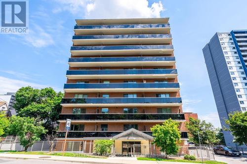 306 - 81 Charlton Avenue E, Hamilton, ON - Outdoor With Balcony With Facade