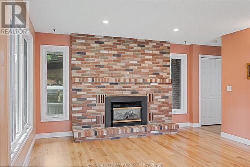 3698 Mckay, Windsor, ON - Indoor Photo Showing Living Room With Fireplace